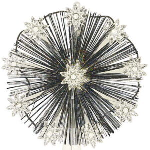 7" Holiday Time LED 9-Point Tinsel Star Christmas Tree Topper (White) $2.41 & More + Free S&H w/ Walmart+ or on $35+