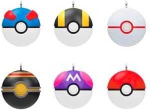 Hallmark Keepsake Mini Pokémon Poké Balls Christmas Ornaments (Set of 6)