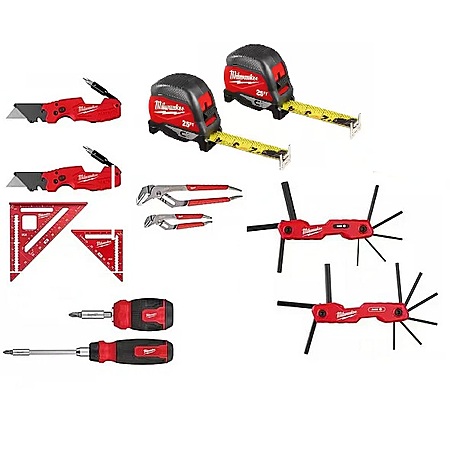 Milwaukee Hand Tool Sets: Buy 3 get $10 Off, Buy 5 Get $30 Off