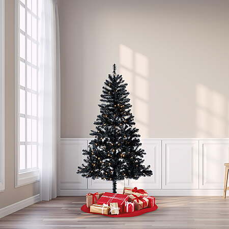 Select Locations: 6.5' Holiday Time Pre-Lit Christmas Tree w/ LED Lights (various)