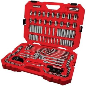 159-pc Craftsman Standard (SAE) & Metric Polished Chrome Mechanics Tool Set w/ Case