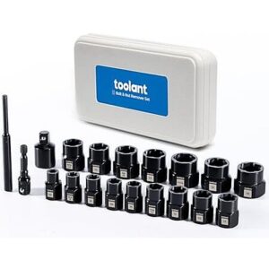 19-Piece toolant Impact Bolt & Nut Remover Set