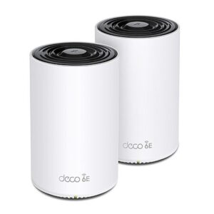 2-Pack TP-Link Deco XE70 Pro AXE4900 Tri-Band Wi-Fi 6E Mesh Wi-Fi System