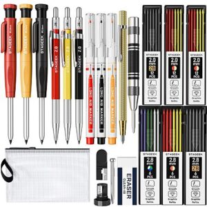 22-Piece Professional Wood Pencil Set w/ 60-Refills, Sharpener & Tools
