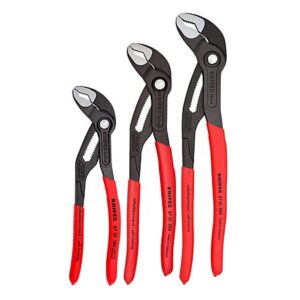 3-Piece KNIPEX Tools Cobra Water Pump Pliers Set (7-1/4" + 10" + 12")