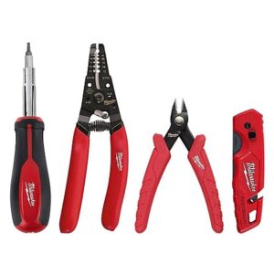 4-Piece Milwaukee Electrician's Hand Tool Kit