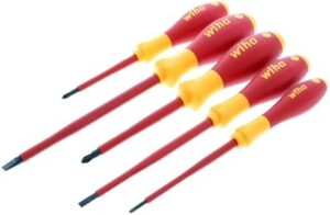 5-Piece Wiha 1000-Volt Insulated Screwdriver Set