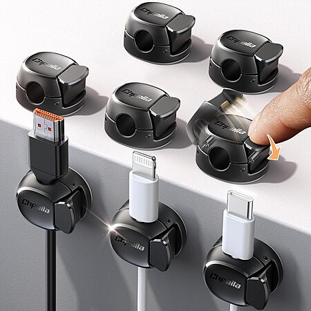 8-Pack Chfeila Dual Spring & Clasp Cord Organizer