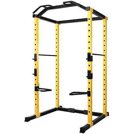 BalanceFrom PC-1 Series Power Cage w/ Lat Pull-down & Cable Crossover Attachment