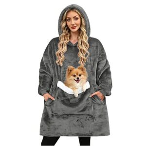 Bupekbee Women's Wearable Hooded Sherpa Blanket Sweatshirt (Various) from $14.99 + Free Shipping w/ Prime or on $35+