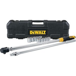 DEWALT Torque Wrench Tool Set, Tire Change Kit, 50-250 FT-LB, 12 Piece with Storage Case (DWMT45012) $109.99 @ Amazon