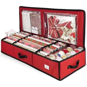 Hearth & Harbor Wrapping Paper Storage Container (Red)