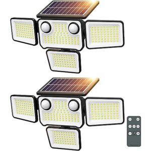 Prime Members: 2-Pack SZPOWER 4500LM Solar Outdoor Lights w/ Motion Sensors
