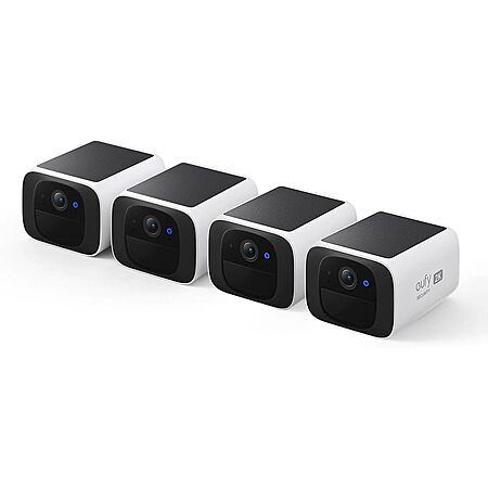 Prime Members: 4-Pack eufy Security S220 SoloCam Wireless Solar Charging Outdoor Cameras