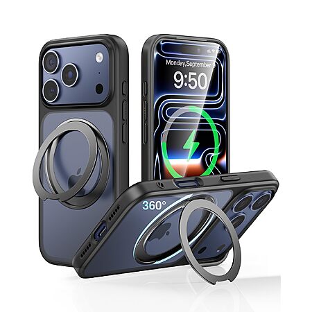 SMARTDEVIL MagSafe 360° Rotatable Magnetic Stand Case for iPhone 17 Pro / Max