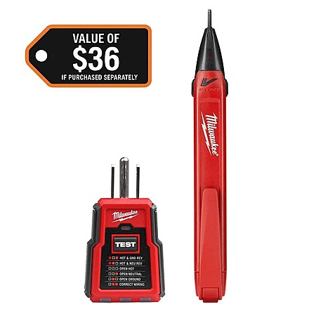 Select Home Depot Stores: Milwaukee Non-Contact Voltage & GFCI Receptacle Test Kit