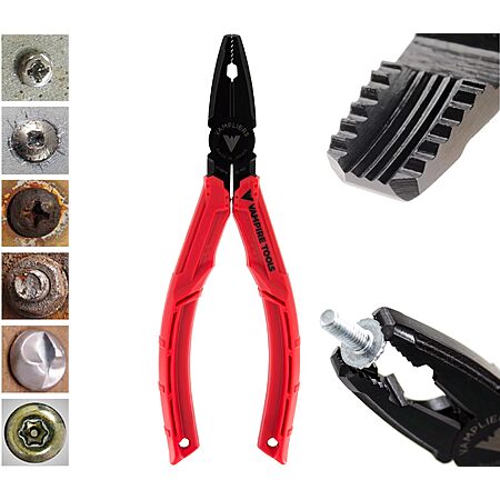 VAMPLIERS BRUTE 6.25" Stripped Screw Extractor Pliers. Made in Japan. Black Oxide Finish. $31.97