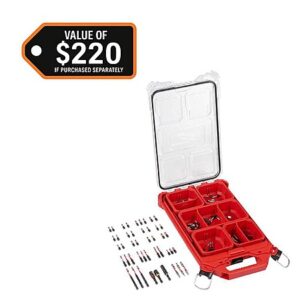 YMMV Milwaukee SHOCKWAVE Impact Bit Set with PACKOUT Low Profile Organizer (90-Piece) $28 at Home Depot