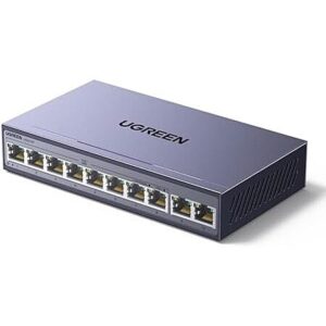 10-Port UGREEN PoE Gigabit Switch w/ 8 PoE@60W & 2 Uplink