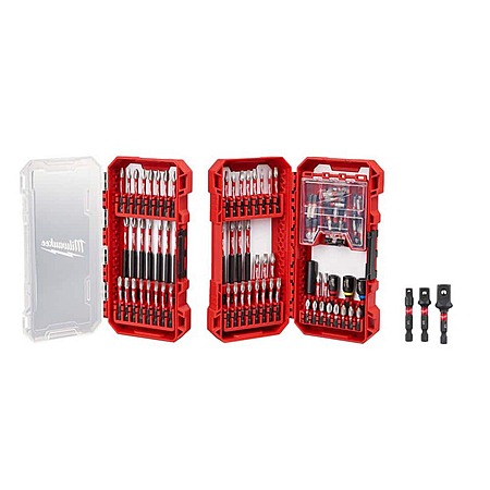 103-Pc SHOCKWAVE Impact-Duty Alloy Steel Screw Driver Bit Set w/ Socket Adapter Set