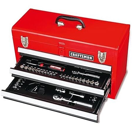 104-Piece Craftsman 1/4" & 3/8" Drive SAE Mechanics Tool Set