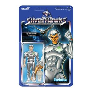 $16.61*:Super7 SilverHawks Quicksilver Reaction Figure – 3.75" Classic Cartoon Action Figure with Accessory, Retro Collectible