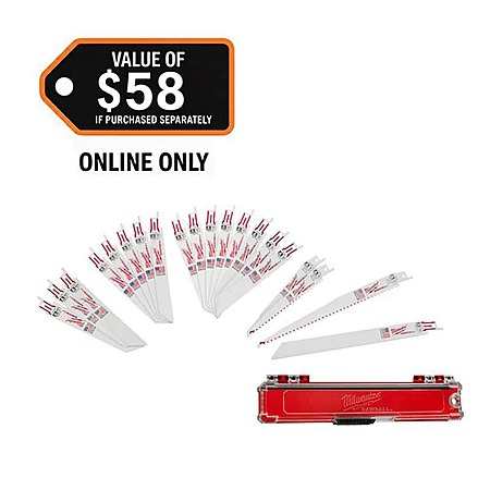20-Piece Milwaukee Sawzall Reciprocating Saw Blade Set