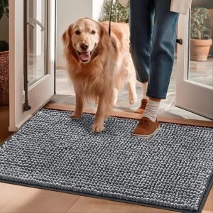 30" x 20" Eheyciga Super Absorbent Dog Door Mat (Grey)
