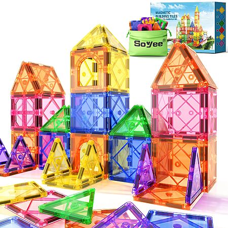 32-Piece Soyee Magnetic Tiles Building Blocks for Kids $9.96 + Free Shipping w/ Prime or on $35+