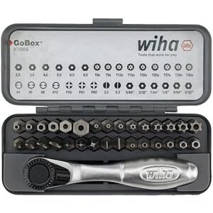 32-Piece Wiha GoBox Master Torx Bit Set w/ Mini Ratchet