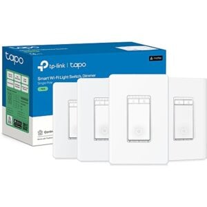 $44.98*:4-pk TP-Link Tapo Matter Smart Wi-Fi Light Dimmer Switch at Amazon