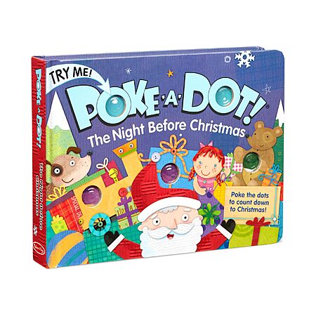 $6.21*:Melissa & Doug Poke-a-Dot! The Night Before Christmas Interactive Pop-It Board Book, Ages 3+ at Amazon