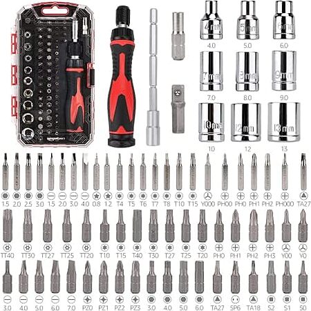 73-Piece Amazon Basics Magnetic Ratcheting Precision Screwdriver Set