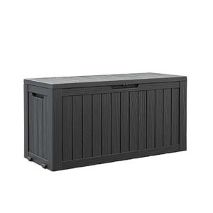 80-Gal Bifanuo Resin Waterproof Outdoor Storage Deck Box (Black or Grey)