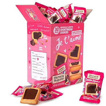 [AC] $17.84* | 2 × 30-Count Michel et Augustin Shortbread Cookie Squares (Dark Chocolate & Sea Salt) ($8.92 each) at Amazon