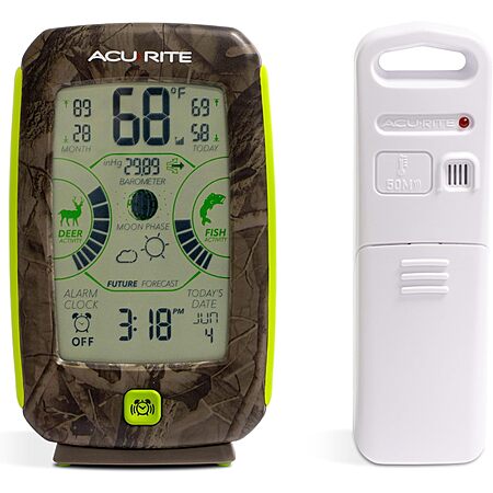 AcuRite Sportsman’s Weather Station w/ Hunting & Fishing Activity Meter (Camo)