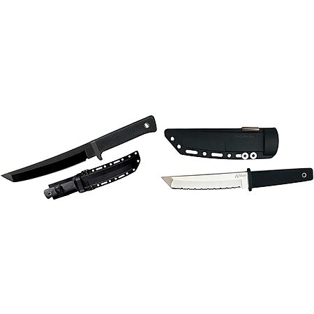 Cold Steel Fixed Blade Knives: 7" Recon Tanto SK-5 + 5.5" Kobun Serrated