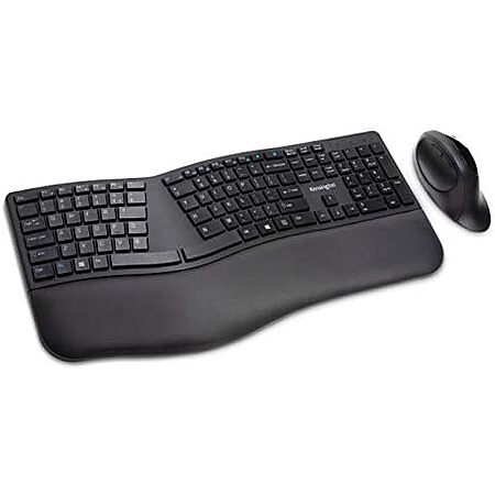 Kensington Pro Fit Ergonomic Wireless Keyboard and Mouse (Black)