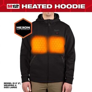 Milwaukee Men's Large M12 12-Volt Heated Jacket Hoodie w/ 2Ah Battery (2 Colors)