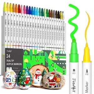 [Prime] JusArt Dual Tip Acrylic Paint Pen Markers Sets (Various) from $6.99 + Free Shipping