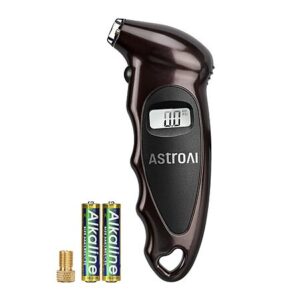 Prime Members: AstroAI 150PSI Digital Tire Pressure Guage w/ Presta Valve Adaptor (Black)