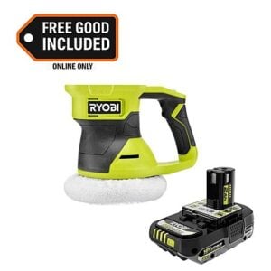 RYOBI ONE+ 18V Cordless 6" Two Speed Random Orbit Buffer + 18V 2.0 Ah Battery