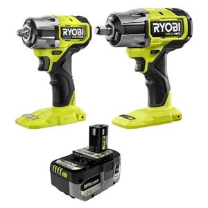 Ryobi ONE+ HP 18V Brushless 2-Tool Kit 1/2" & 3/8" Impact Wrenches w/ 4Ah HP Battery