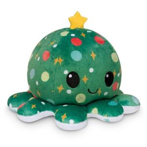 TeeTurtle - The Original Reversible Octopus Plushie - Christmas Trees + Ornaments (Sensory Fidget) $6.00 + Free Shipping w/ Prime or on $35+