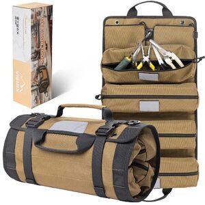 Vismix Heavy-Duty Tool Roll Bag Organizer w/ 6 Removable Labeled Pouches $11.19 + Free Shipping w/ Prime or on $35+