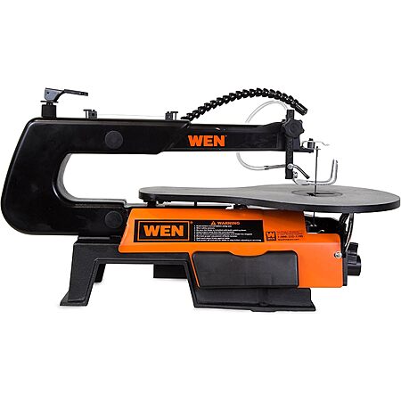 WEN 16" 1.2 Amp 2-Direction Variable Speed Scroll Saw w/ Flexible Worklight