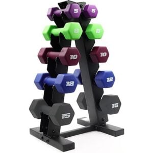 100-Lbs. CAP Barbell Neoprene Coated Dumbbell Weights Set