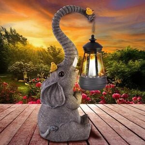 $12.15*:ILLUMINEW Solar Elephant Garden Decor – Outdoor Statue Lights, Lucky Elephant at Amazon