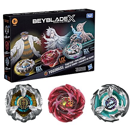 $25.49: Beyblade X Yggdrasil Team Pack, 3 Takara Tomy Tops, Anime Battling Tops Game Toys, Ages 8+ (Amazon Exclusive)
