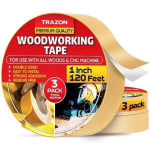 3-Pack Trazon 1" x 120' Double Sided Woodworking Tape $8.79 w/ Subscribe & Save